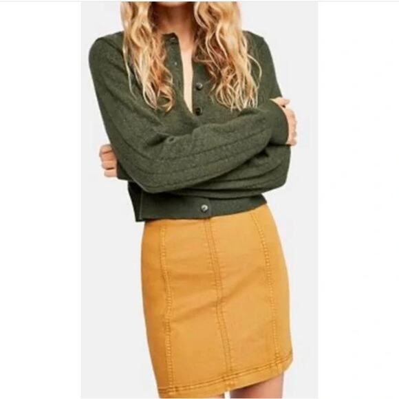 Free People Modern Femme Corduroy Mini Skirt - Picture 1 of 5